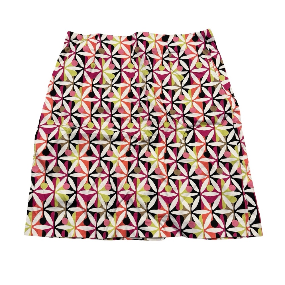 Y2K Geoffrey Beene Multicolor Geometric A-Line Skirt STRETCH